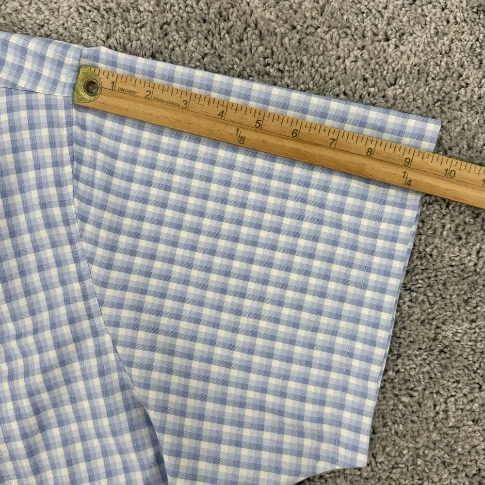 Poncho The Ono Shirt Men's 3XL Blue White Plaid Regular Fit Fishing Outdoors